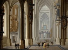 Interior of a Gothic Church, 1641. Creator: Dirck van Delen.