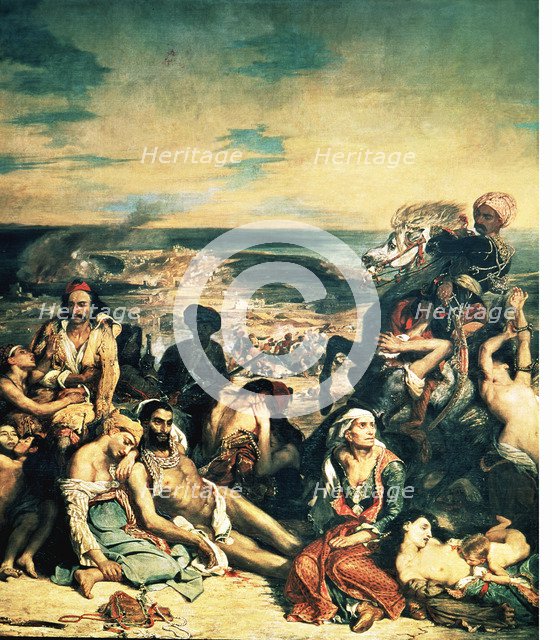  'The massacres of Chios', Oil, 1824 by Eugene Delacroix.