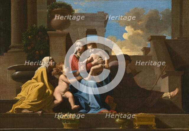 The Holy Family on the Steps, 1648. Creator: Anon.