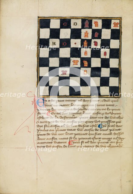 Chess Problem, late 14th century. Creator: Unknown.