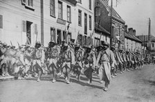 Senegalese troops in France, between 1914 and 1918. Creator: Bain News Service.