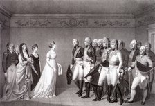 The Meeting Between Luise of Prussia and the Crown Prince Alexander of Russia in Memel, 1805. Artist: Bolt, Johann Friedrich (1769-1836)