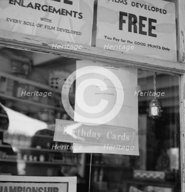 Across the counter is Ghost Town Café, Vader, Lewis County, Western Washington, 1939. Creator: Dorothea Lange.