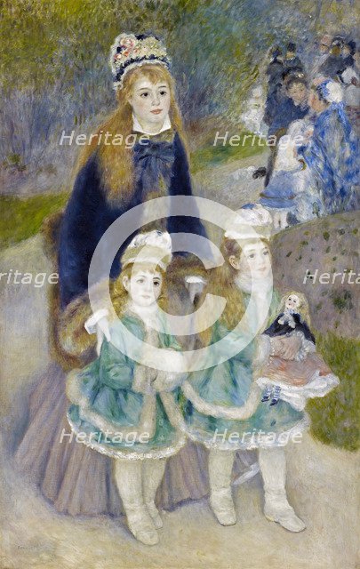 Mother and Children (La Promenade), 1874-1876. Artist: Renoir, Pierre Auguste (1841-1919)
