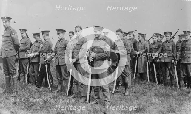 Recruits, Aldershot, H.A.C. Fargo Camp, 1914, 1914. Creator: Bain News Service.