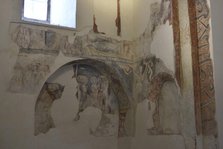 Frescoes, Cristo de la Luz Shrine, Toledo, Castile-La Mancha, Spain, 2022.  Creator: LTL.