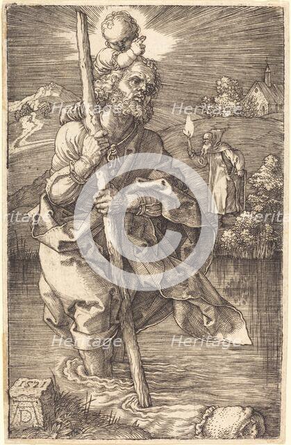 Saint Christopher Facing Right, 1521. Creator: Albrecht Durer.