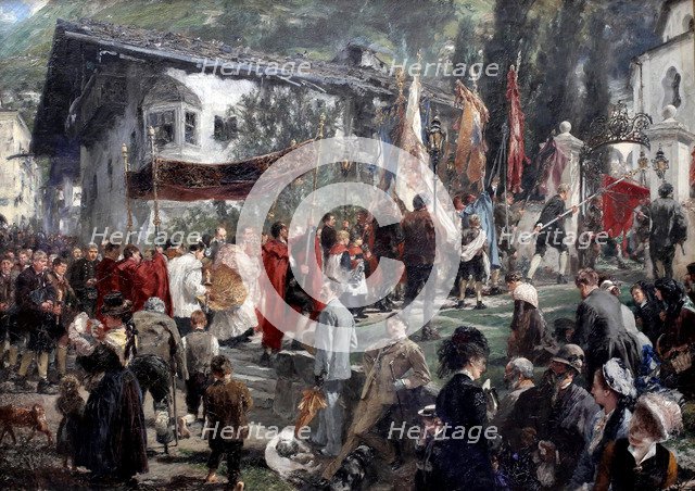 Corpus Christi Procession at Hofgastein, 1880.