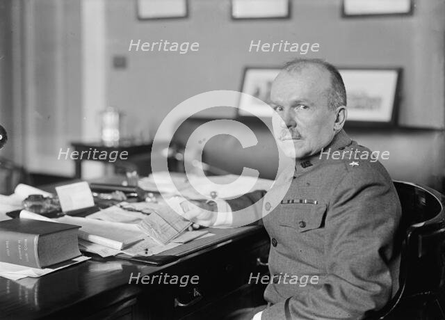 Col. Frank McIntyre, U.S.A. Bureau of Insular Affairs, Snap, Maj. Gen., 1917. Creator: Harris & Ewing.