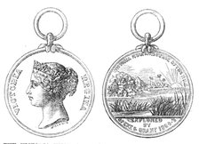 The Victoria Nyanza Medal for natives who aided Captains Speke and Grant, 1869. Creator: Unknown.