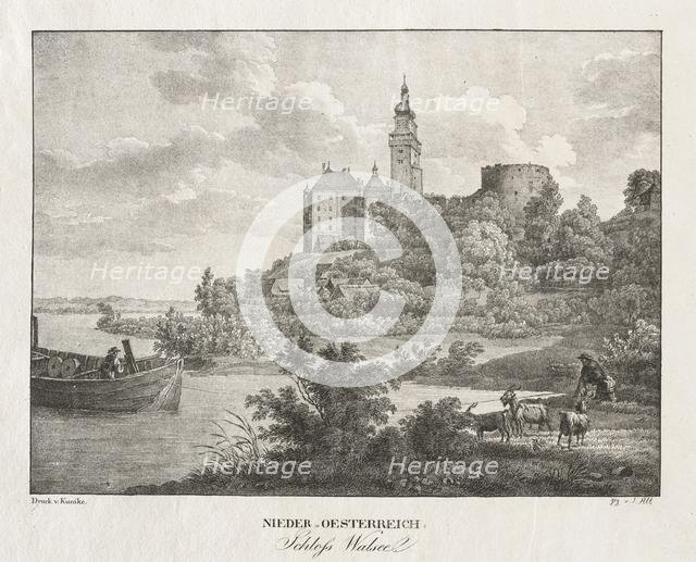 Nieder-oesterreich, Schloss Walseel. Creator: Jakob Alt (Austrian, 1789-1872).