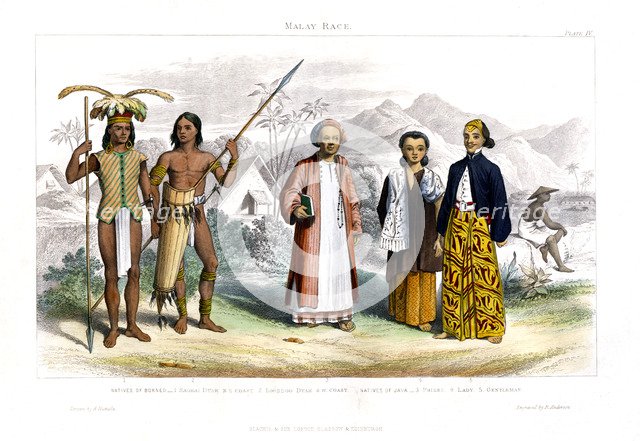 'Malay Race', 1800-1900.Artist: R Anderson