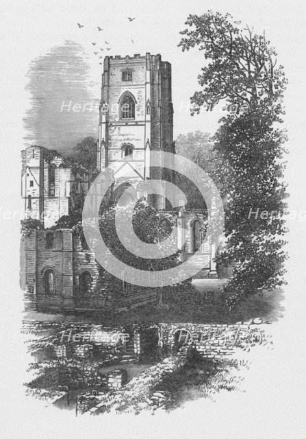 'The Tower',  Fountains Abbey, c1880, (1897). Artist: Alexander Francis Lydon.