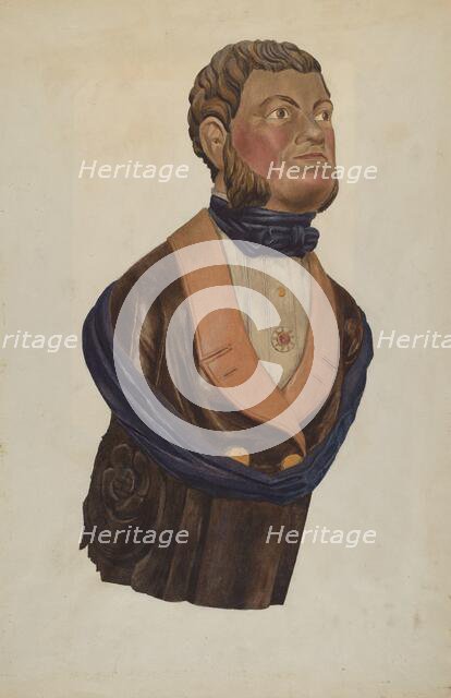 Figurehead, c. 1936. Creator: Ingrid Selmer-Larsen.