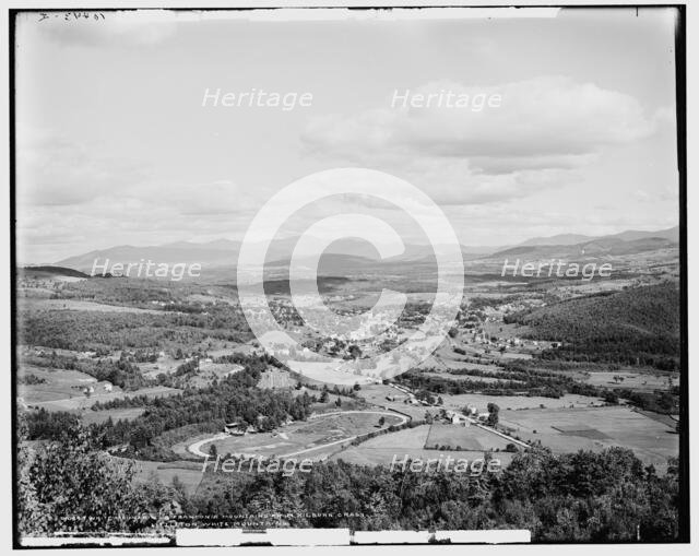 White Mountains & Franconia Mountains from Kilburn Crags, Littleton, White Mountains, c1900. Creator: Unknown.