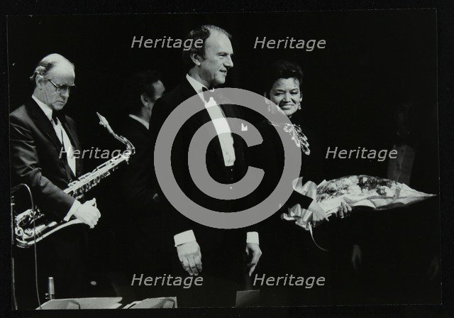 The Ted Heath Orchestra in concert at the Forum Theatre, Hatfield, Hertfordshire, 18 November 1983.  Artist: Denis Williams