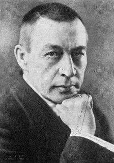 Sergei Rachmaninoff (1873-1943), Russian-American composer, pianist, and conductor. Artist: Unknown