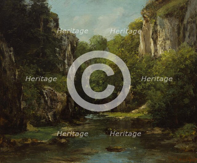 The Stream of the Black Well, 1872-1877. Creator: Gustave Courbet.