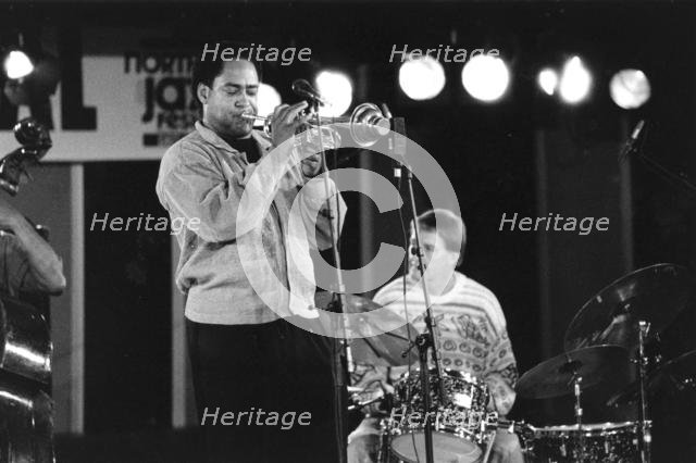 Jon Faddis, American jazz trumpeter, North Sea Jazz Festival, The Hague, Holland, c1991. Creator: Brian Foskett.