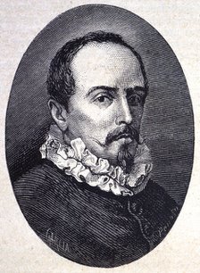Juan Ruiz de Alarcon y Mendoza (1581-1639), Spanish dramatist, engraving 1878.