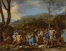 Saint John Baptizing in the River Jordan, about 1630s. Creator: Nicolas Poussin.