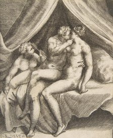 Venus and Mars, from 'The Loves of the Gods', 1531-60. Creator: Giulio Bonasone.