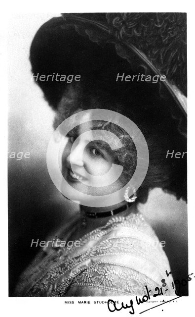 Marie Studholme (1875-1930), English actress, 1905. Artist: Unknown