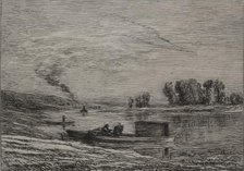 The Boat in Conflans, 1866. Creator: Charles François Daubigny (French, 1817-1878).