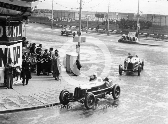 Brian Lewis in an Alfa Romeo Monza in the Mannin Moar race, Douglas, Isle of Man, 1933. Artist: Unknown