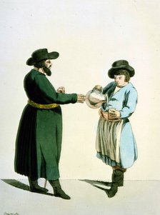 Kvass vendor, 1799.  Artist: Christian Gottfried Heinrich Geissler