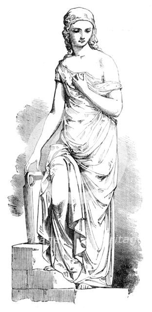 Statues for the Egyptian Hall in the Mansion House: "Griselda" - by W. C. Marshall, R.A. , 1856.  Creator: Unknown.