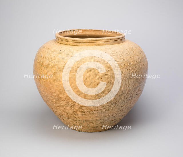 Jar (Guan), Eastern Han dynasty (A.D. 25-220), 1st/2nd century A.D. Creator: Unknown.