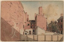 A View from an East Window in the Old Sugar House, No.3 Norris' Alley, Philadelphia, 1811. Creator: Unknown.