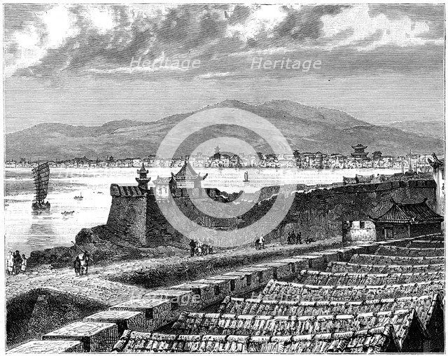 'View of Si-Ngan-Fou', China, 19th century. Artist: Weber