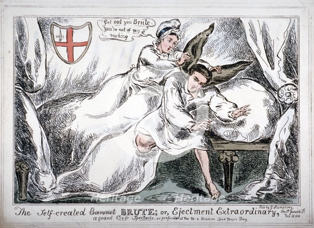 'The self created brute...', 1830. Artist: Anon