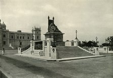 'Statue of Queen Victoria in front of Victoria Memorial Hall', 1925. Creator: Unknown.
