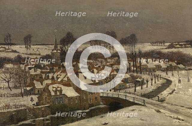 Winter in Brabant, 1909. Creator: Victor Taelemans.