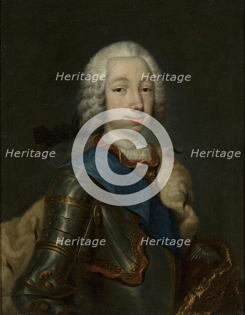 Portrait of Grand Duke Pyotr Fyodorovitch (1728-1762), c1748. Creator: Grooth, Georg-Christoph (1716-1749).