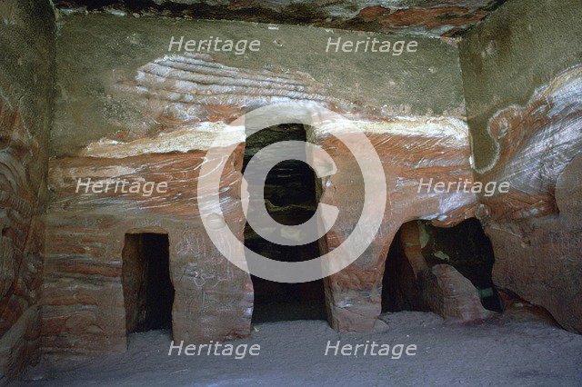 Interior of a Nabatean Monument. Artist: Unknown