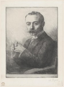 Portrait of Edward D. Adams, 1892. Creator: Alphonse Legros.