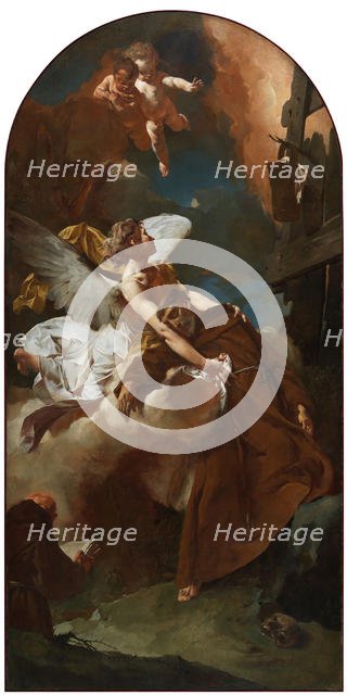 Saint Francis of Assisi in Ecstasy, c. 1729. Creator: Piazzetta, Gian Battista (1683-1754).