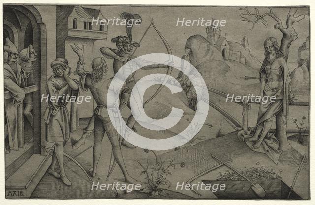 The King's Sons Shooting at their Dead Father's Body, 1495-1504. Creator: Nicolaus Alexander Mair von Landshut (German, 1520).
