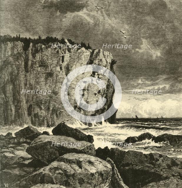 'Cliff near Beaver Bay', 1872.  Creator: William Hart.