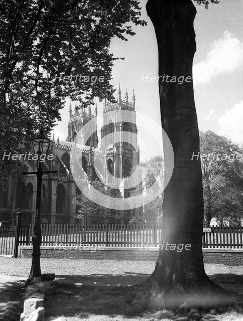 York Minster from the west, York, c1955.  Creator: Arthur Charles Kirby Ware.