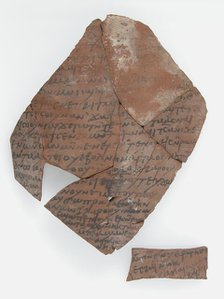 Ostrakon with a Letter from John, Coptic, 600. Creator: Unknown.