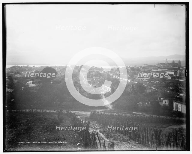 Santiago de Cuba from the heights, c1901. Creator: Unknown.