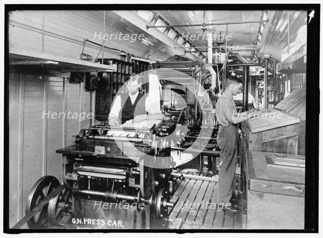 G.N. Press Car, between 1913 and 1918. Creator: Harris & Ewing.