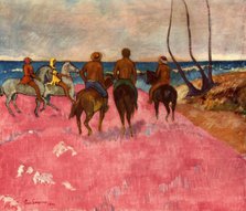 'Horsemen on the Shore', 1902, (1937).  Creator: Paul Gauguin.