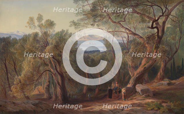 Corfu from Santa Decca, 1862. Creator: Edward Lear.