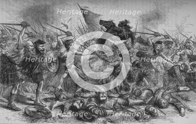'Lochiel's Charge at Killycrankie', 27 July 1689, (c1880). Artist: Unknown.